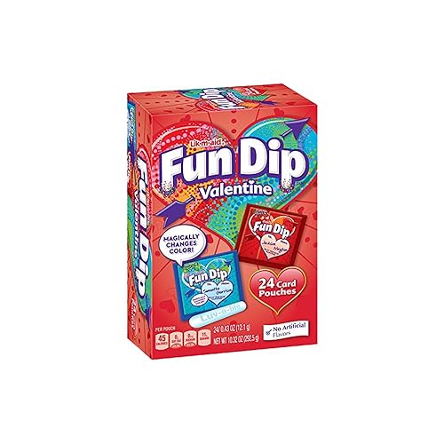 LIK-M-AID Fun Dip Valentine Candy and Card Kit, 10.32 Ounce