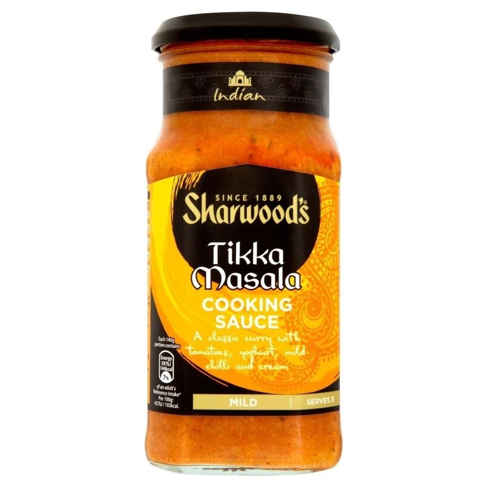 Sharwood's Cooking Sauce - Mild Medium Tikka Masala (420g) - Pack of 6