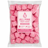 All Pink Strawberry Chewy Candy - Fruit Flavor - 1 lb Bulk Bag
