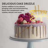 Blueberry-Flavored Cake Drizzle by Chefmaster, Edible Cake Drip Frosting for Decorating, Drip for Cakes, Cupcakes, Cookies, Donuts, 10 oz