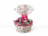 Mothers Day Gift Basket with Chocolate, Candy & Snacks - 18 Inch Wrapped Gift Basket - Holiday Treats for Mom, Grandma, Family, Friends & Coworkers