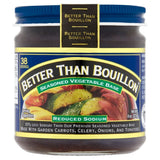 Better Than Bouillon All Natural Reduced Sodium Vegetable Base, Made with Seasoned Vegetables, Makes 9.5 Quarts of Broth, 38 Servings 8 Ounce (Pack