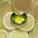 Cavendish & Harvey | Sour Lemon Hard Candy Drops | 5.3 Ounce Tin - 12 Pack