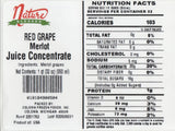 Nature Blessed 100% Pure Merlot Red Grape Fruit Juice Concentrate - 4 Quarts (4/2 fl oz bottles) Excellent for Home Brewers or Vintners, Spirits
