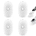 Brush Refills for OXO Dish Brush - 4 Pack Dish Brush Cleaning Soap Dispensing Head Replacement for Scrubber (White)
