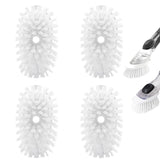 Brush Refills for OXO Dish Brush - 4 Pack Dish Brush Cleaning Soap Dispensing Head Replacement for Scrubber (White)