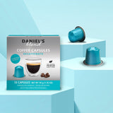 Daniels Blend Espresso Aluminum Capsules Compatible with Nespresso 80 Coffee Pods Single Server Kosher Certified Decaffeinato