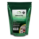 Hibiscus Tea Bags 100 Bags Total Caffeine-Free Hibiscus Sabdariffa Flowers Bursting With All-Natural Vitamins & Minerals in Pouch by Zokiva