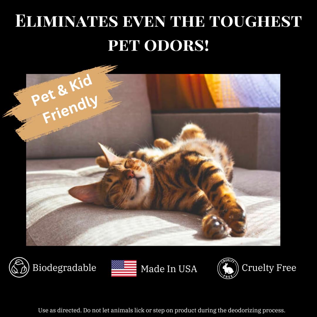Carpet Deodorizer & Freshener Powder-Upholstery, Couch & Rug Odor Eliminator for Strong Odor & Pet Urine | Baking Soda Formula | Brown Sugar & Fig