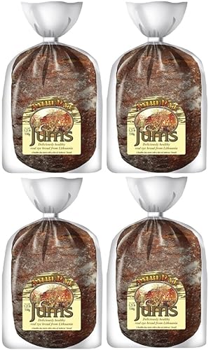 AmbeRye Jums Rye Bread, All Natural Real Rye Bread from Lithuania, 550g, 4 Pack