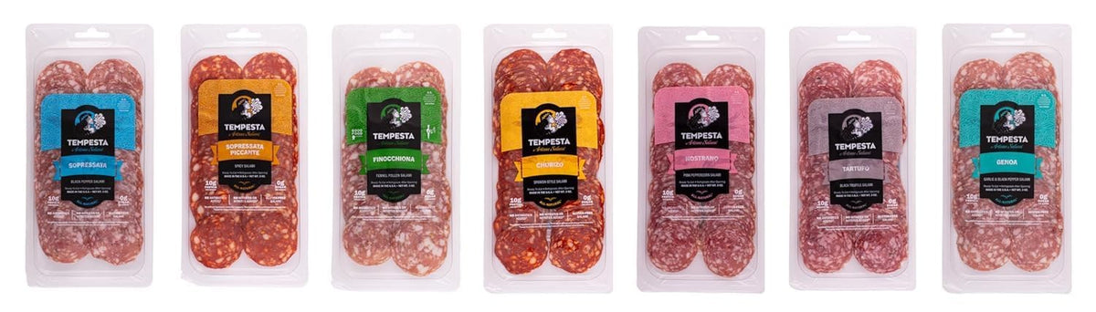 Tempesta NOSTRANO Pink Peppercorn Salami, 3 OZ (Pack of 6)