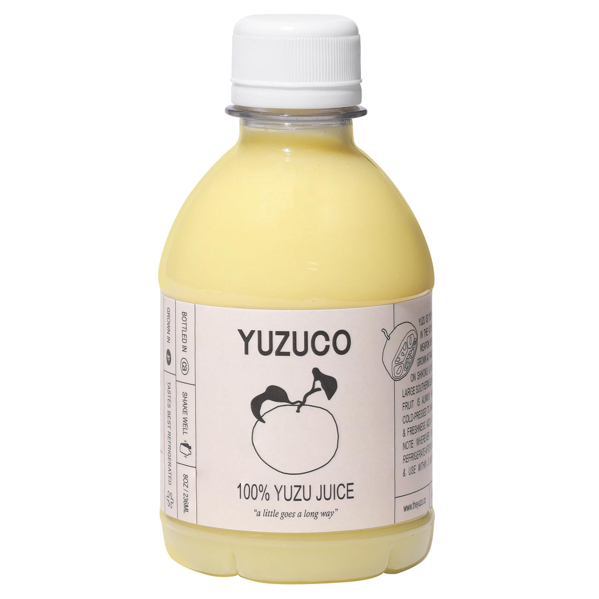 YUZUCO - 100% Cold-Pressed Juice - 8.4oz Premium Yuzu Juice from Japan - Bottled in California