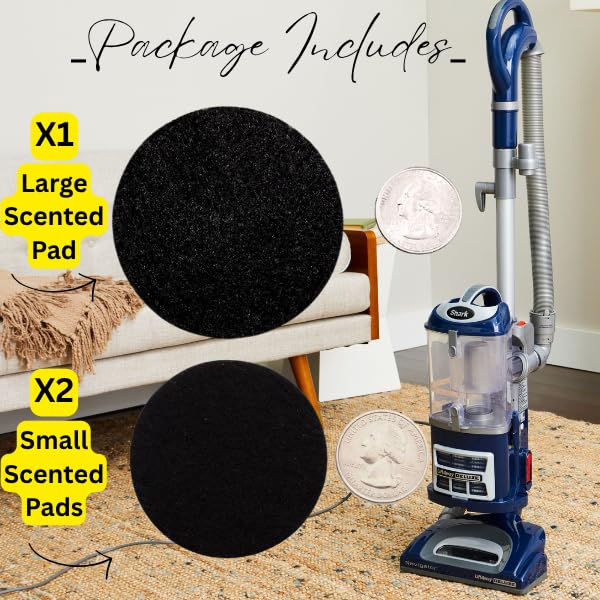 Vacuum Odor Eliminator Scent Pads - Vacuum Deodorizer & Air Freshener for Upright, Stick, Bagless & Robot Vacuums | Safe for Kids & Pets | Fresh