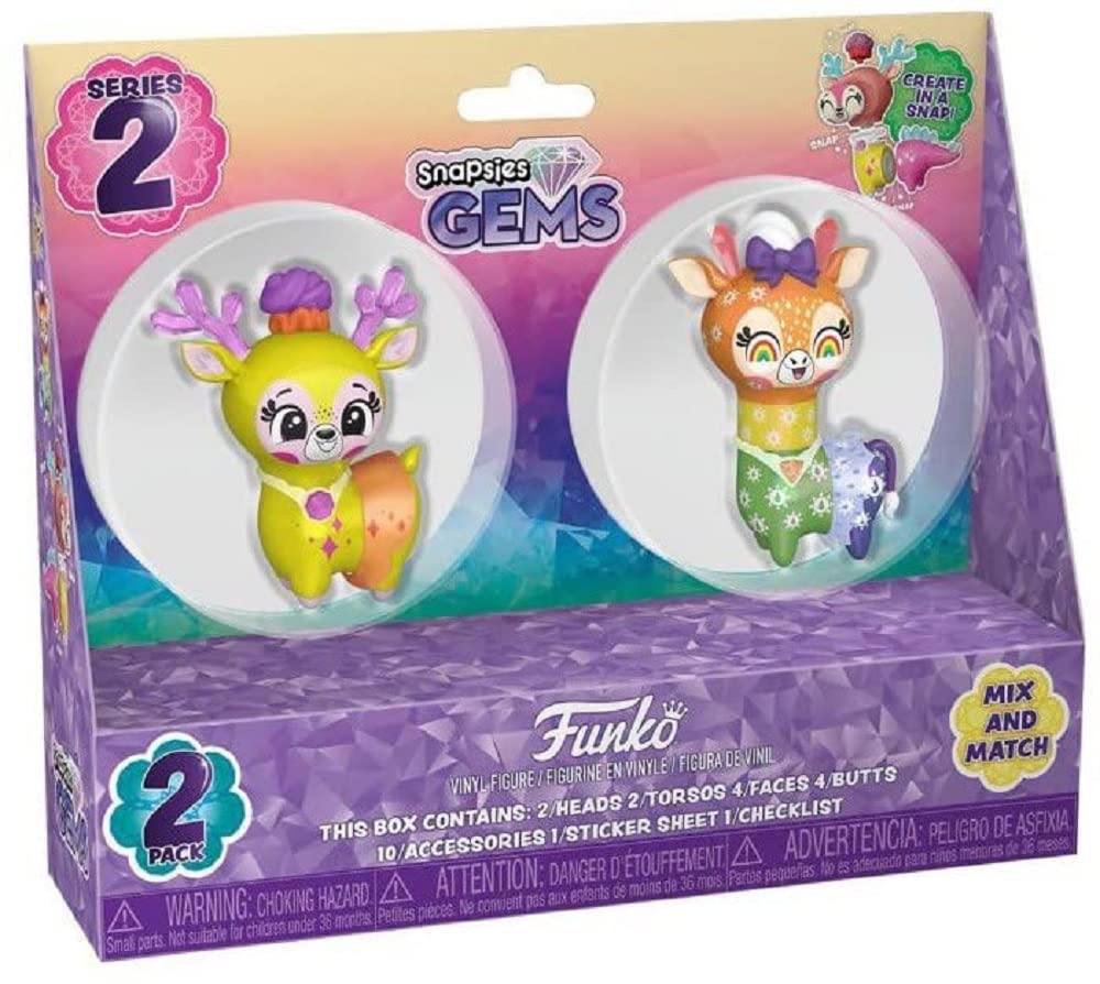 Funko Snapsies: W3 Gems-2PK(Easter) Lemon&Rainbow