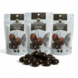CHERRYLAND'S BEST Chocolate Covered Cherries, Milk Chocolate, Dark Chocolate and Yogurt Varieties, All Natural, Reasealable Bags (7.5oz (3 Pack), Dark