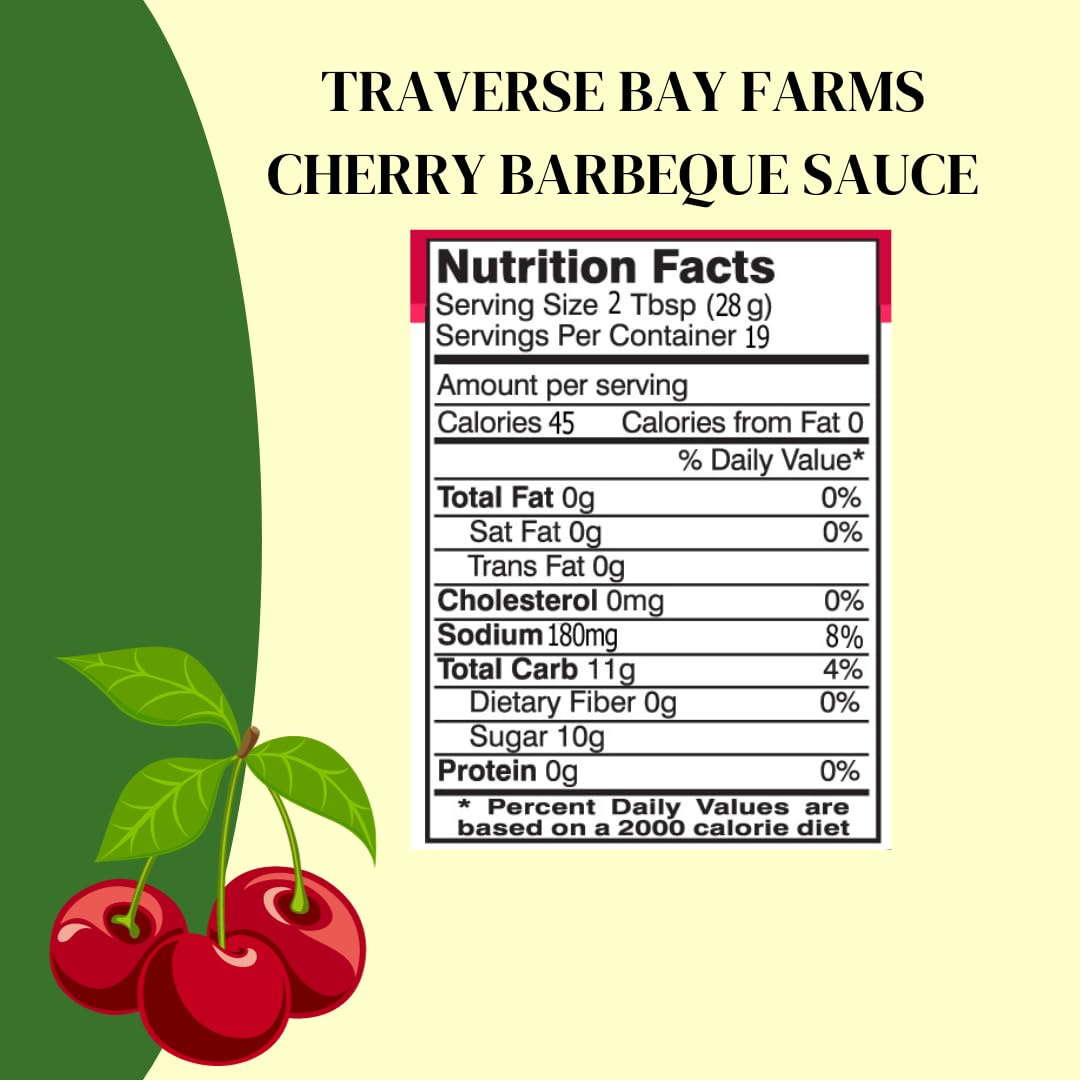 Traverse Bay Farms BBQ Sauce (Cherry, 2 Bottles)