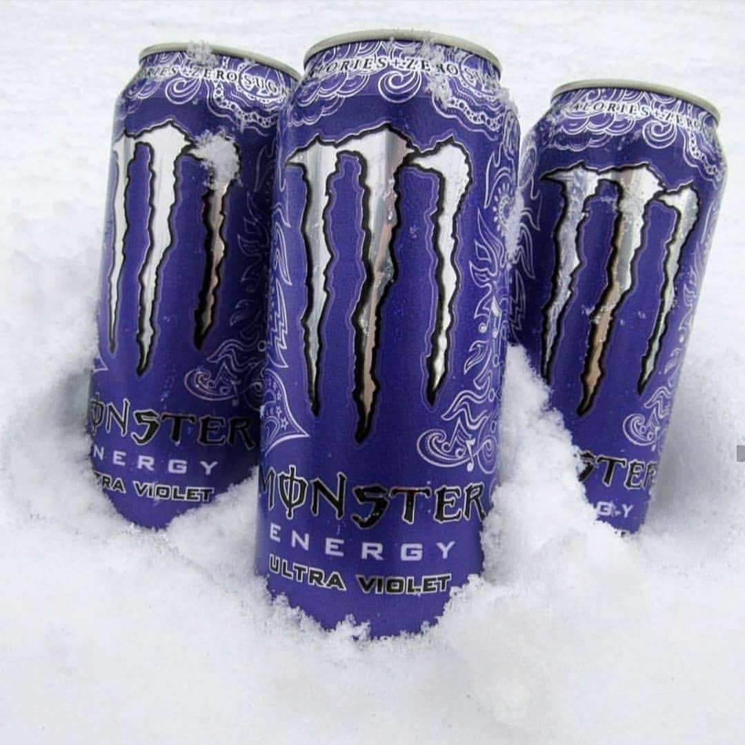 Monster Energy Ultra Zero Sugar Energy Drinks 16 ounce cans (Ultra Violet, 6 Cans)