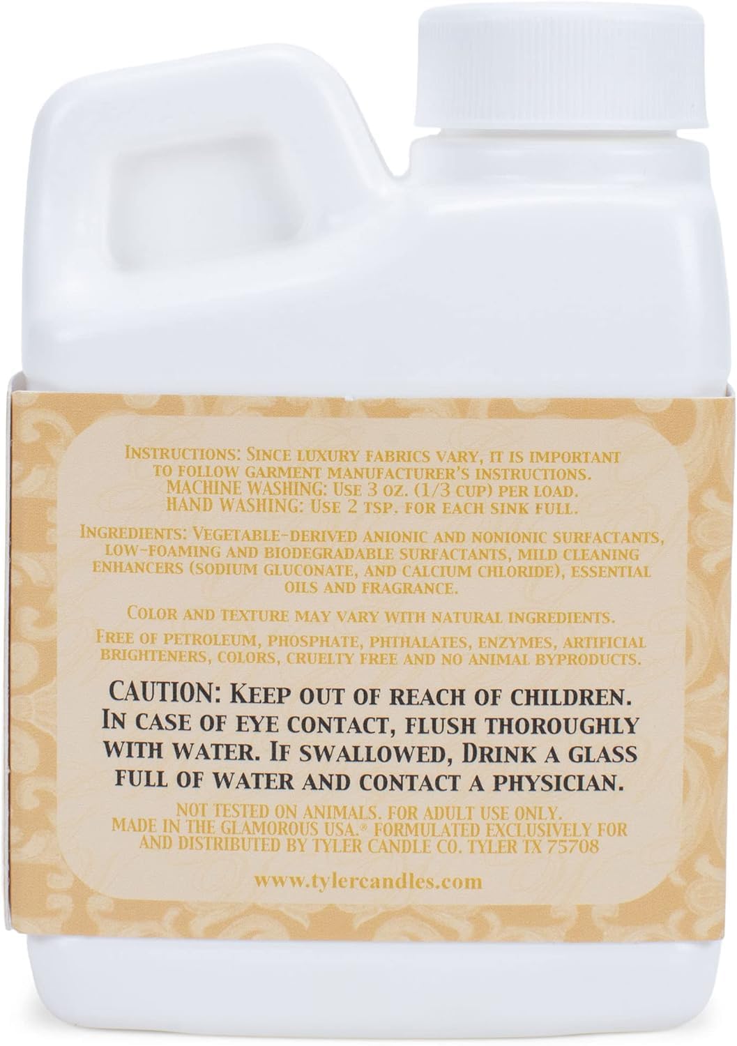 Elanze Designs Tyler Candle Glamorous and Luxurious High Efficient Wash 4 ounce Scented Fine Laundry Detergent Pack of 3; Diva, Fleur de Lis, Trophy