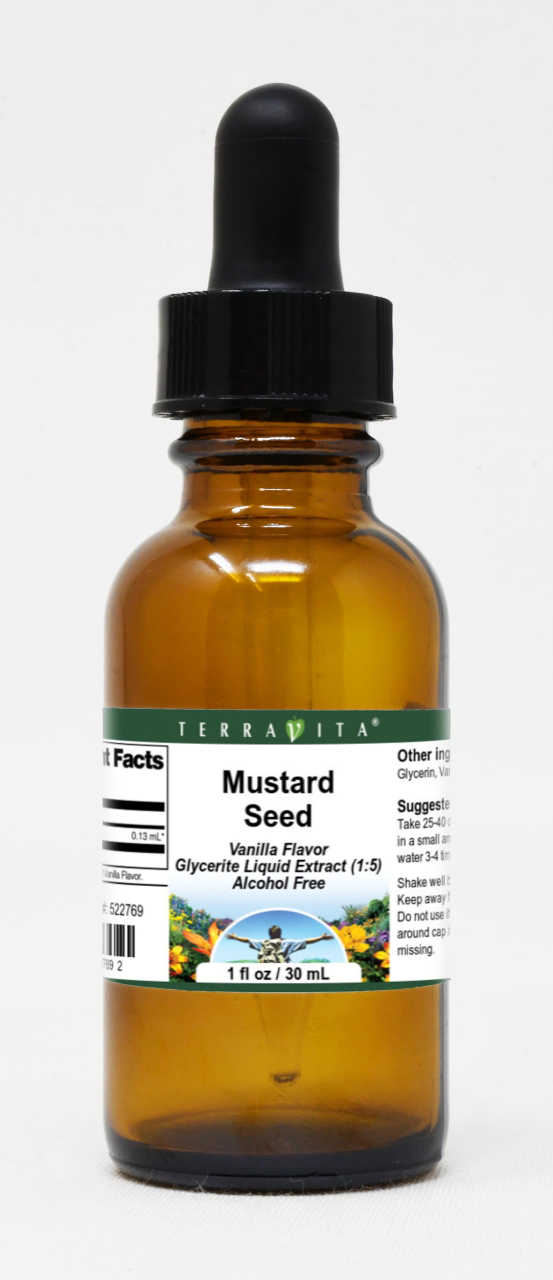 Mustard Seed Glycerite Liquid Extract (1:5) - Vanilla Flavored (1 oz, ZIN: 522769) - 3 Pack