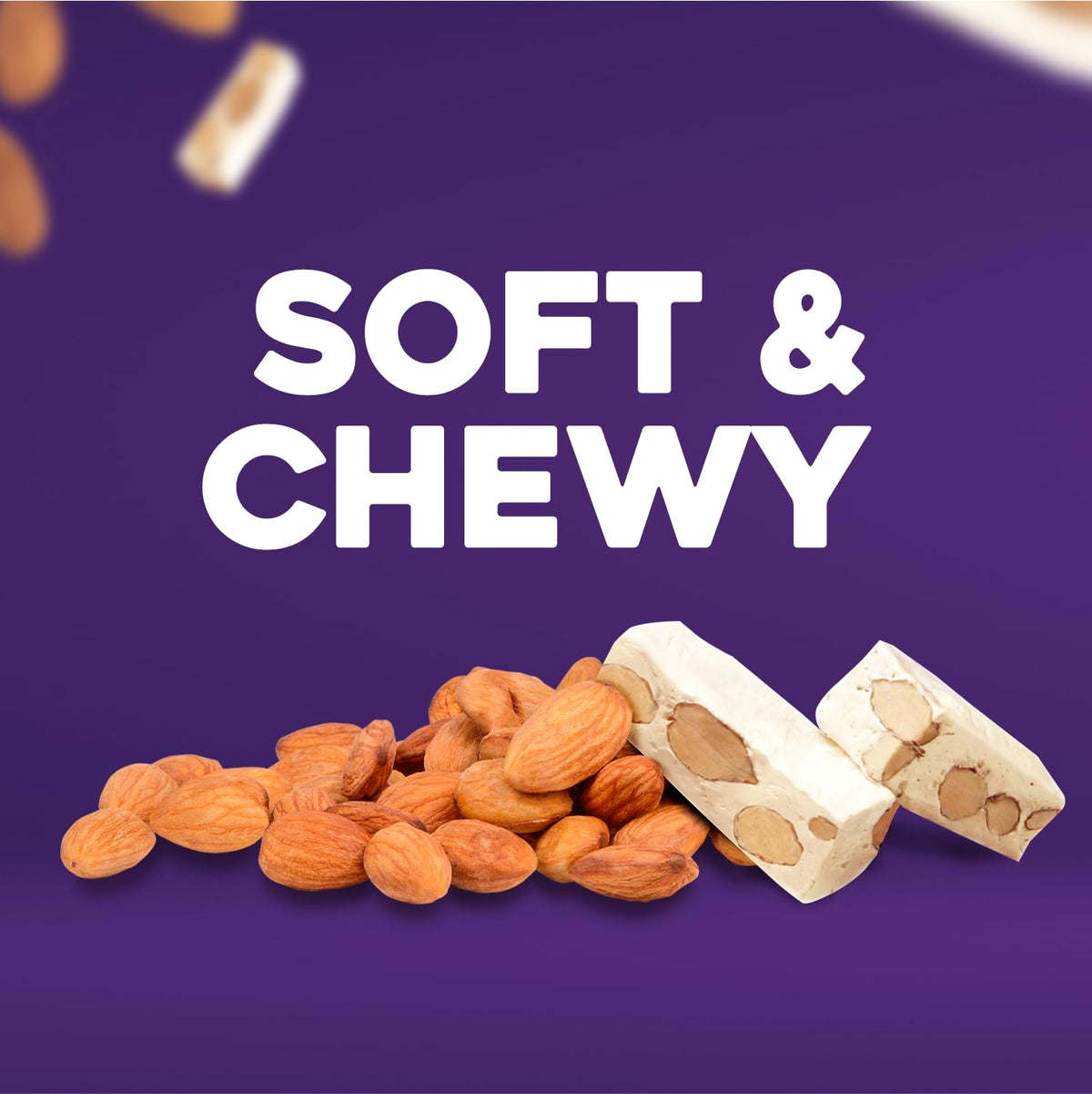 Golden Bonbon Italian Soft Almond Nougat Candy, Individually Packed Chewy, Gluten Free Nougat, Full of Almonds, Halal Candy 3.53 Ounces (Pack of 3)