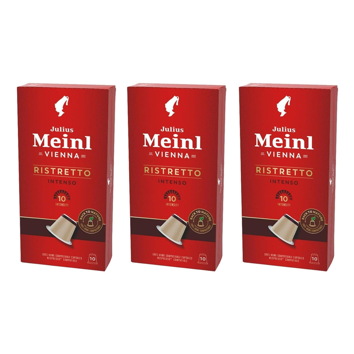 Julius Meinl: "Ristretto Intenso," Nespresso Compatible, 100% biodegradable, 10 Capsules (3)