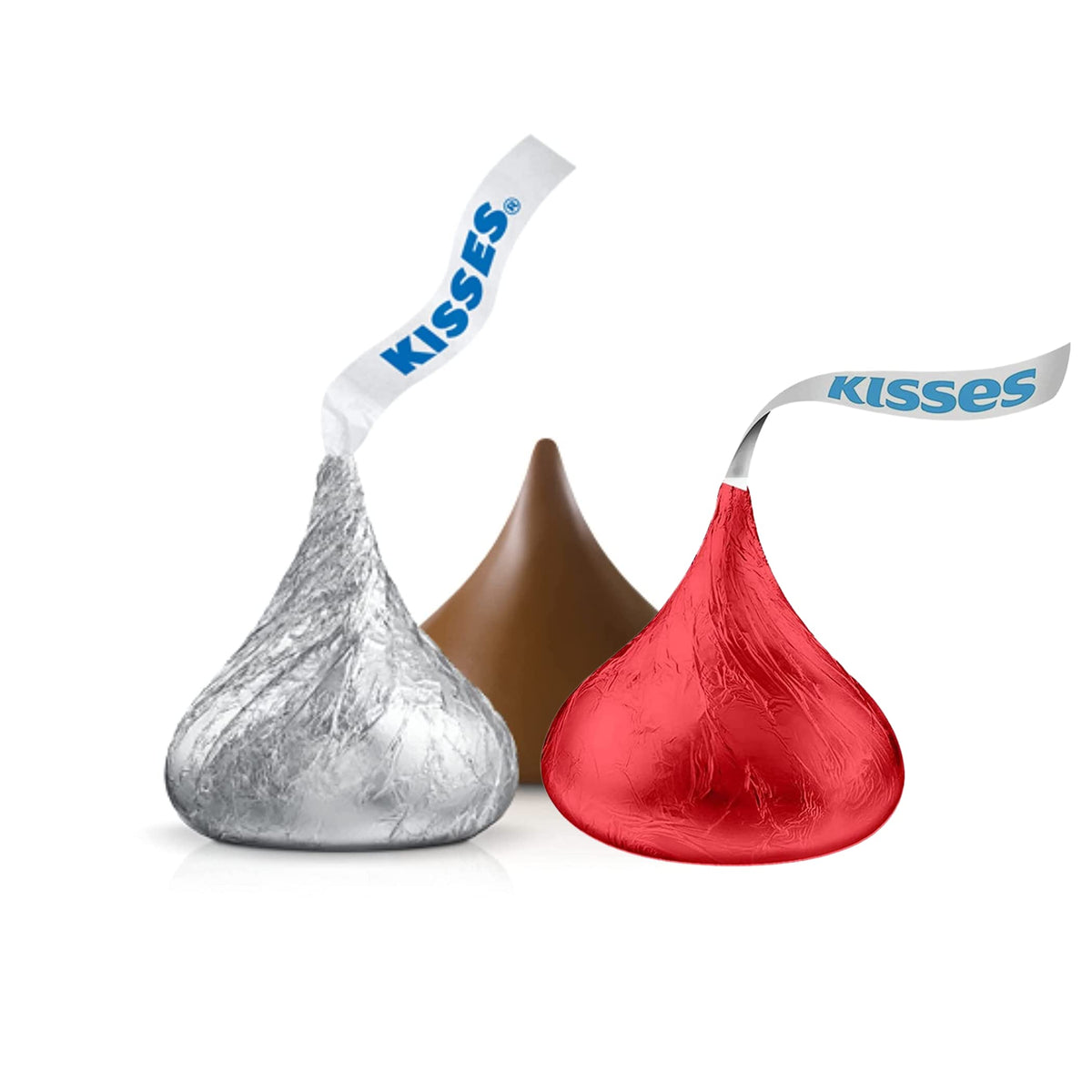 Candykrave Hershey'ss Kisses Red & Silver Chocolate candy - (4 LB 400 pcs) - Bulk chocolate individually wrapped Purple Foil Candy - Delicious Treats
