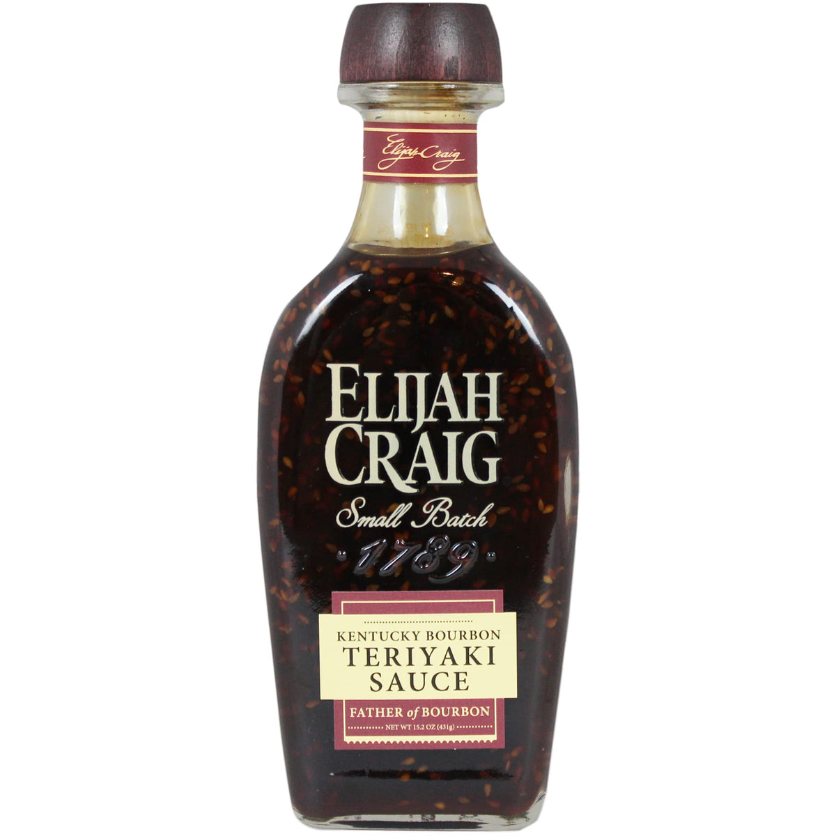Elijah Craig Kentucky Teriyaki Sauce - Spirits-Inspired Flavor, Gourmet Marinade & Glaze (15.2oz)