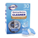 NATRUTH 30 Pack Washing Machine Cleaner Tablets, Solid Washer Deep Cleaning Tablet, Clean Inside Drum And Laundry Tub Seal