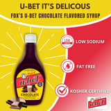 FOX’S U-BET Syrup Bottle - Brooklyn Original Since 1900, Thick, No High Fructose Corn Syrup, Kosher Certified, Fat Free, For Egg Creams, Coffee