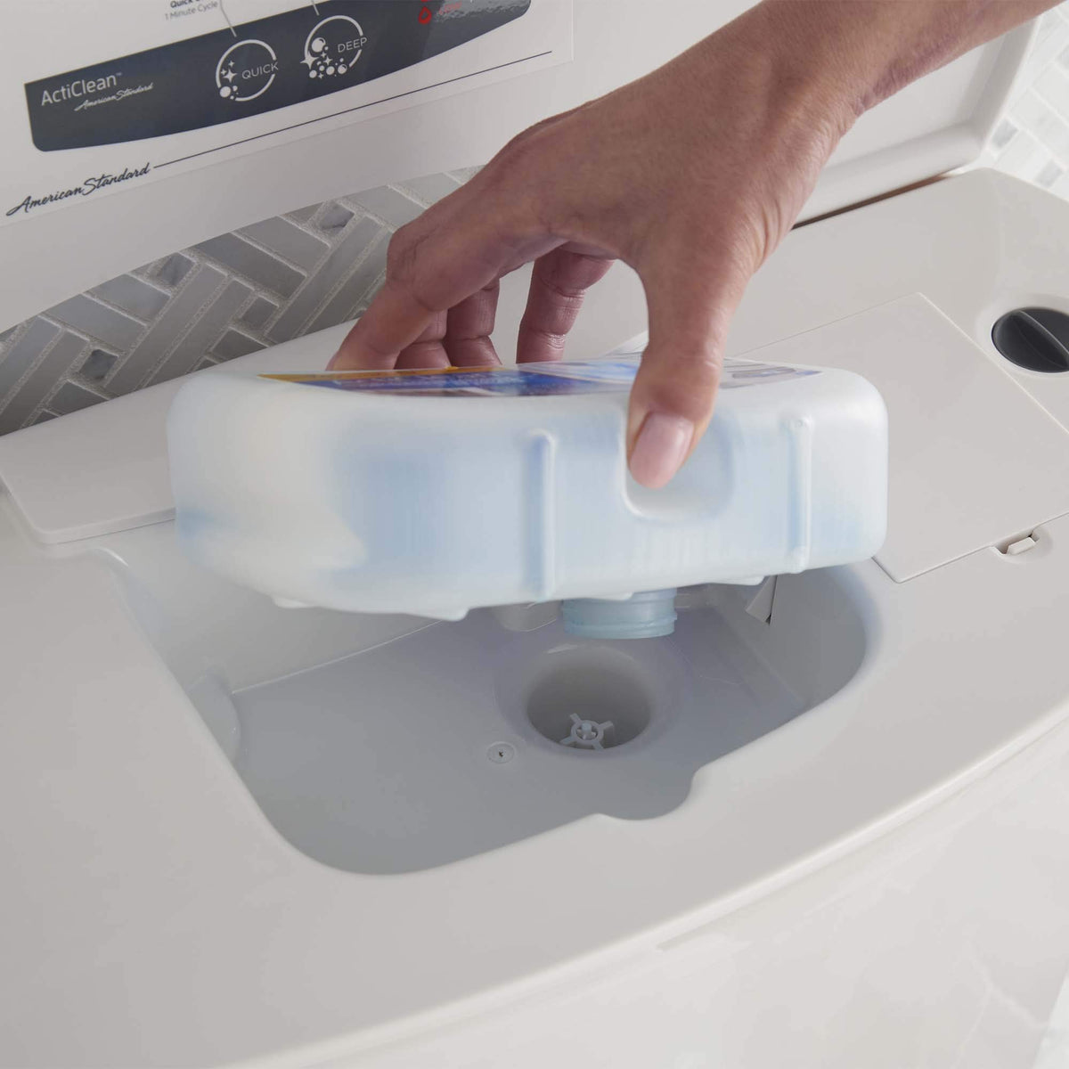 American Standard 1466.003 Acticlean Toilet Cleaning Cartridge (Pack of 3), Blue