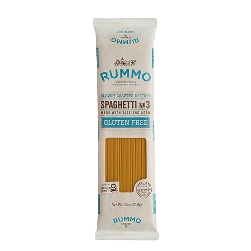 Rummo Gluten Free Spaghetti Pasta N.3 - Corn & Rice Pasta Noodles, GF Spaghetti, Thin Pasta Noodles, Italian Pasta - 12 Ounce (Pack of 1)