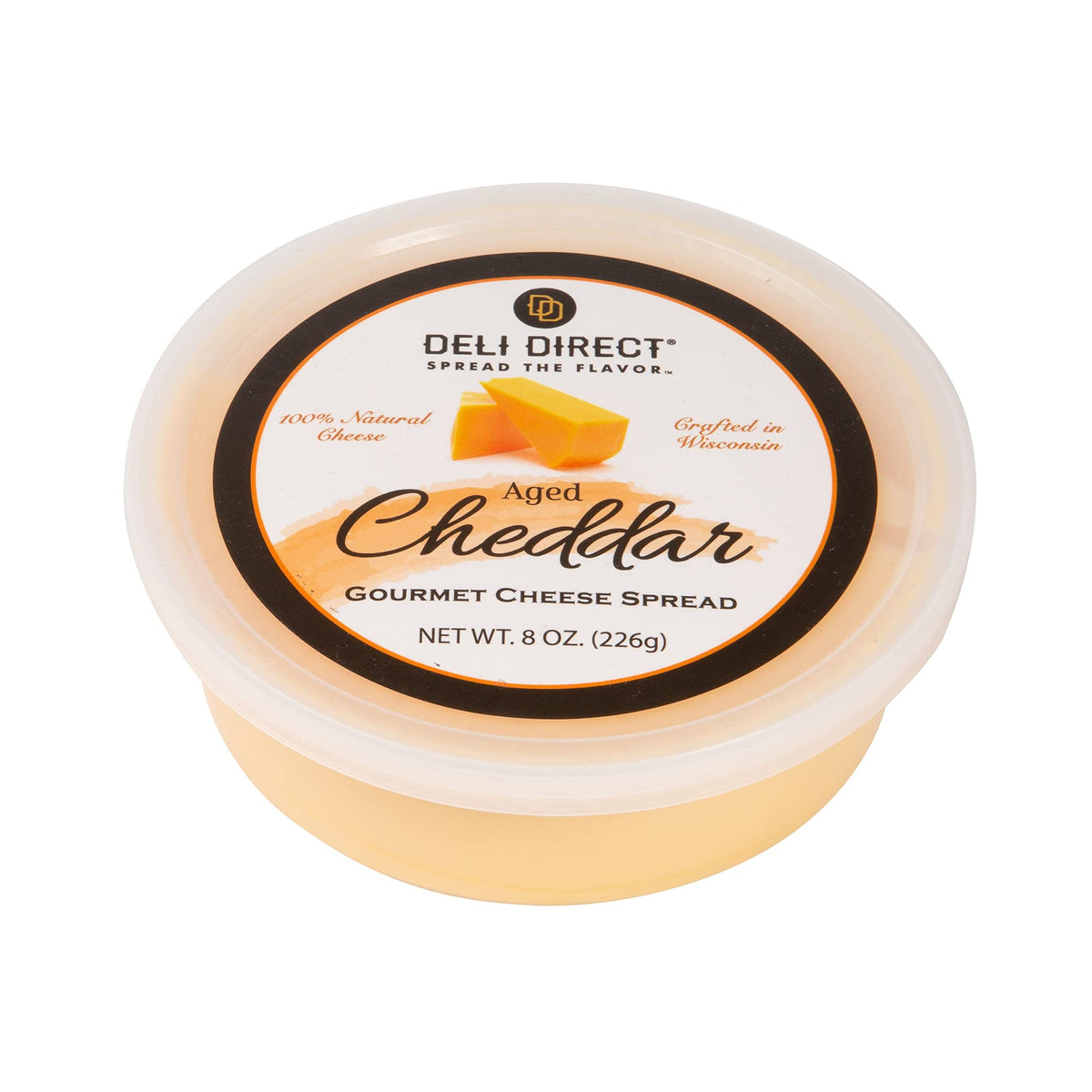 Cheese Spread, Shelf Stable, Wisconsin, Great as Snack Dips for Pretzels or Veggies, (1pk, Aged Cheddar)