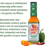 Jersey Girl Habanero Hot Sauce 5oz (Classic) Made with 4 Pepper Varieties (No Added Salt/Sodium Free)