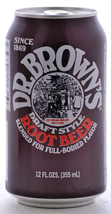 Dr. Browns Soda (18 Pack): 6 Black Cherry, 6 Root Beer, 6 Cream Soda 12oz cans