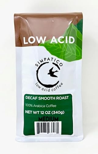 Simpatico Low Acid Coffee - Decaf Medium - Ground (12 oz Bag)