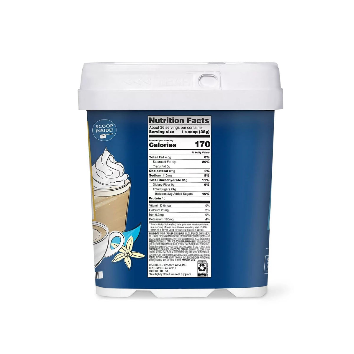 Member's Mark Vanilla Cappuccino Mix, 3 Pound-SET OF 2
