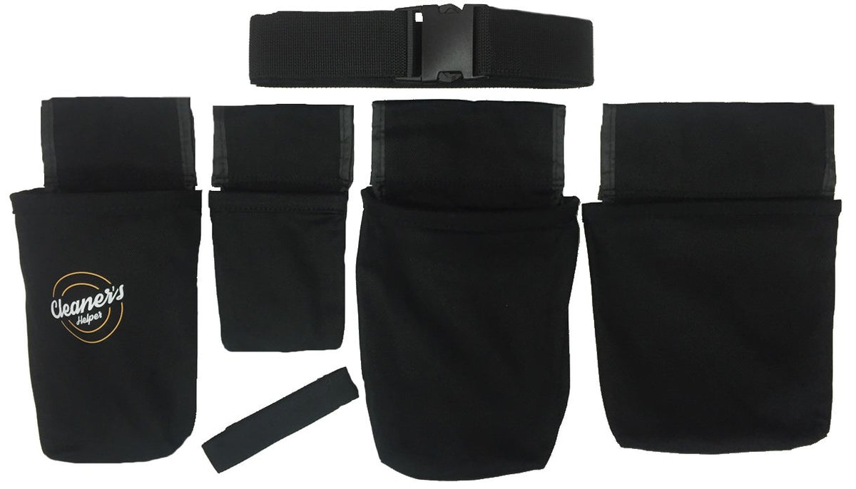Cleaner's Helper PROFESSIONAL Tool Belt for Janitorial, Custodial, Maid, Housekeeping, Carpet Cleaning, & Cleaning