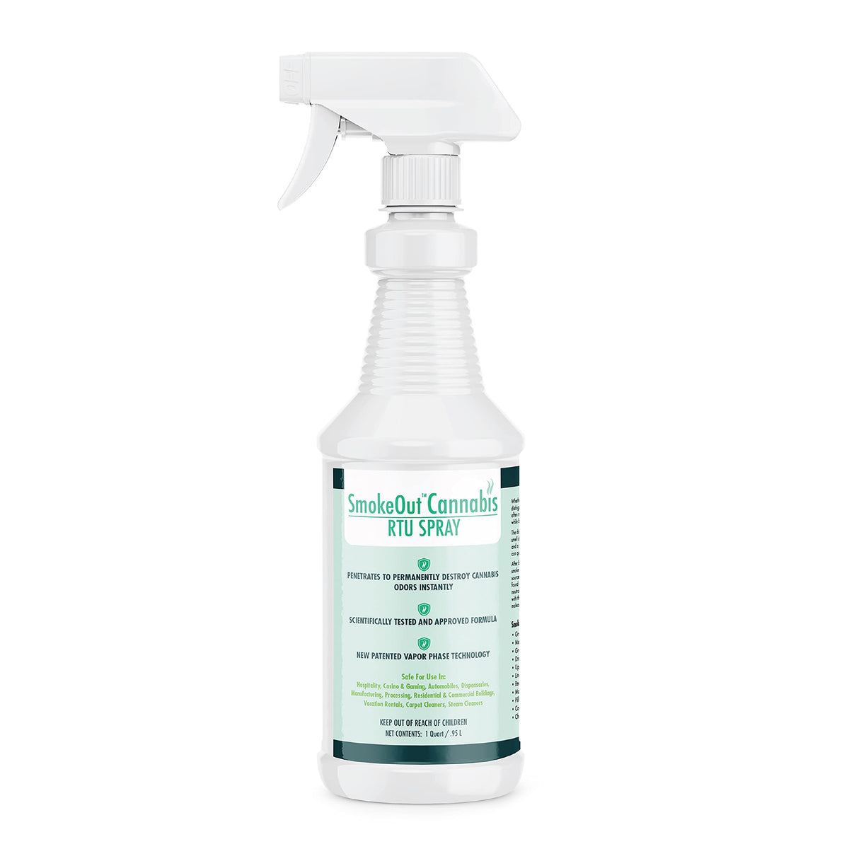 SmokeOut - Commercial Strength Cannabis Odor Eliminator - Neutralizer, Deodorizer, Odor Remover (32 ounce)