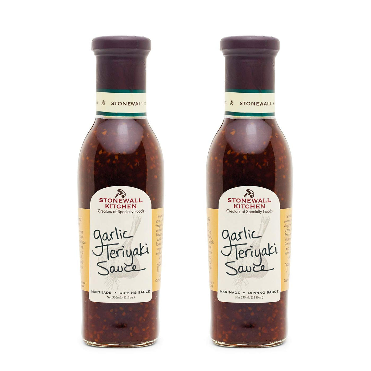 Stonewall Kitchen Garlic Teriyaki Sauce, 11 Ounces (Pack of 2)