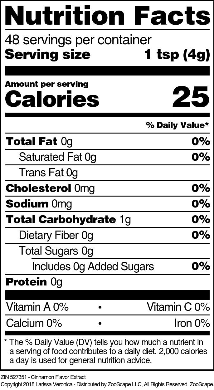Cinnamon Flavor Extract (8 oz, ZIN: 527351) - 3 Pack
