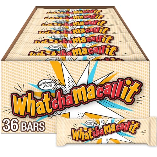 WHATCHAMACALLIT Chocolate Caramel Peanut Crisps Candy Bars, 1.6 oz (36 Count)