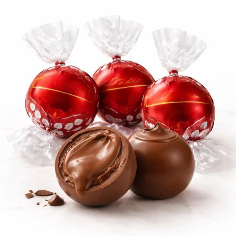 Milk Chocolate Truffles, Creamy Center Candy - 1 lb (Approx. 40 pieces)