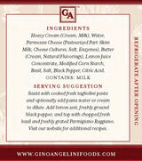 Gino Angelini Limone Lemon Alfredo Pasta Sauce | 15 Fl Oz (Pack of 2)