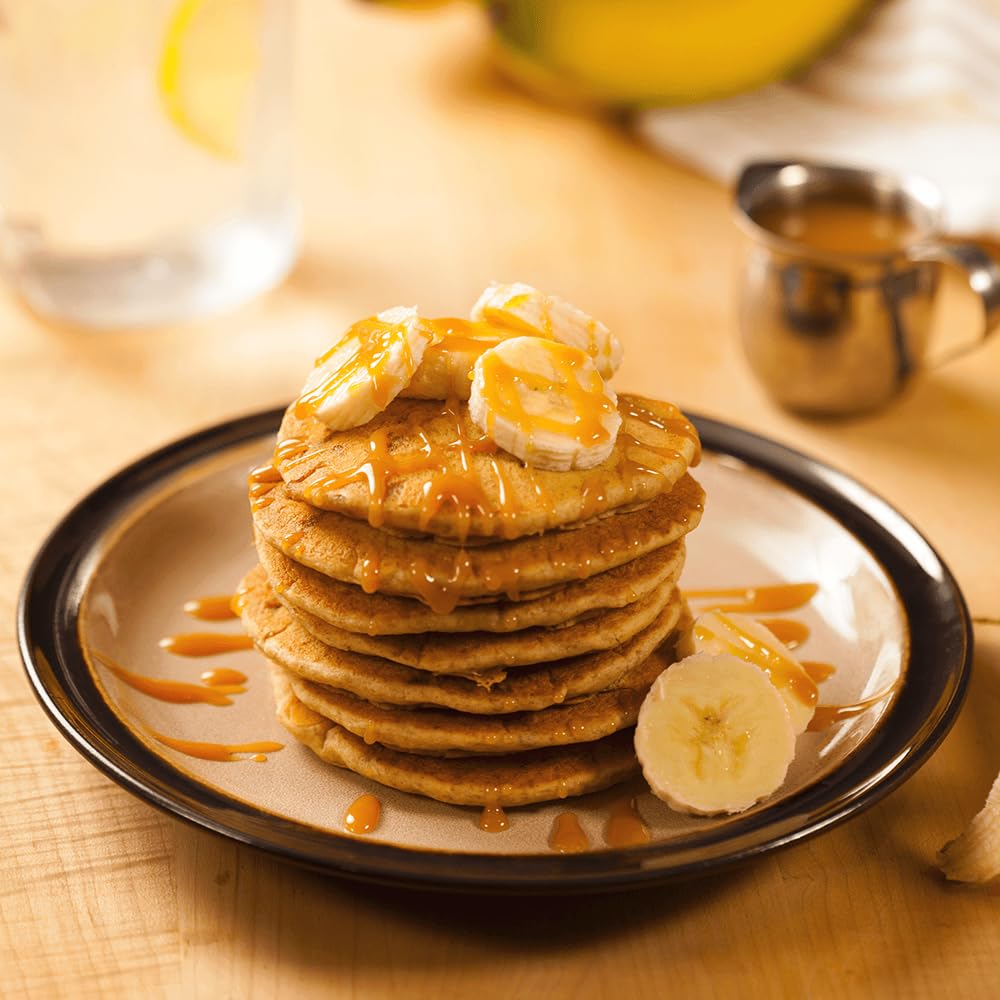 Banana Caramel Pancake Mix by New Hope Mills - Irresistible Flavor in Every Bite - 20oz
