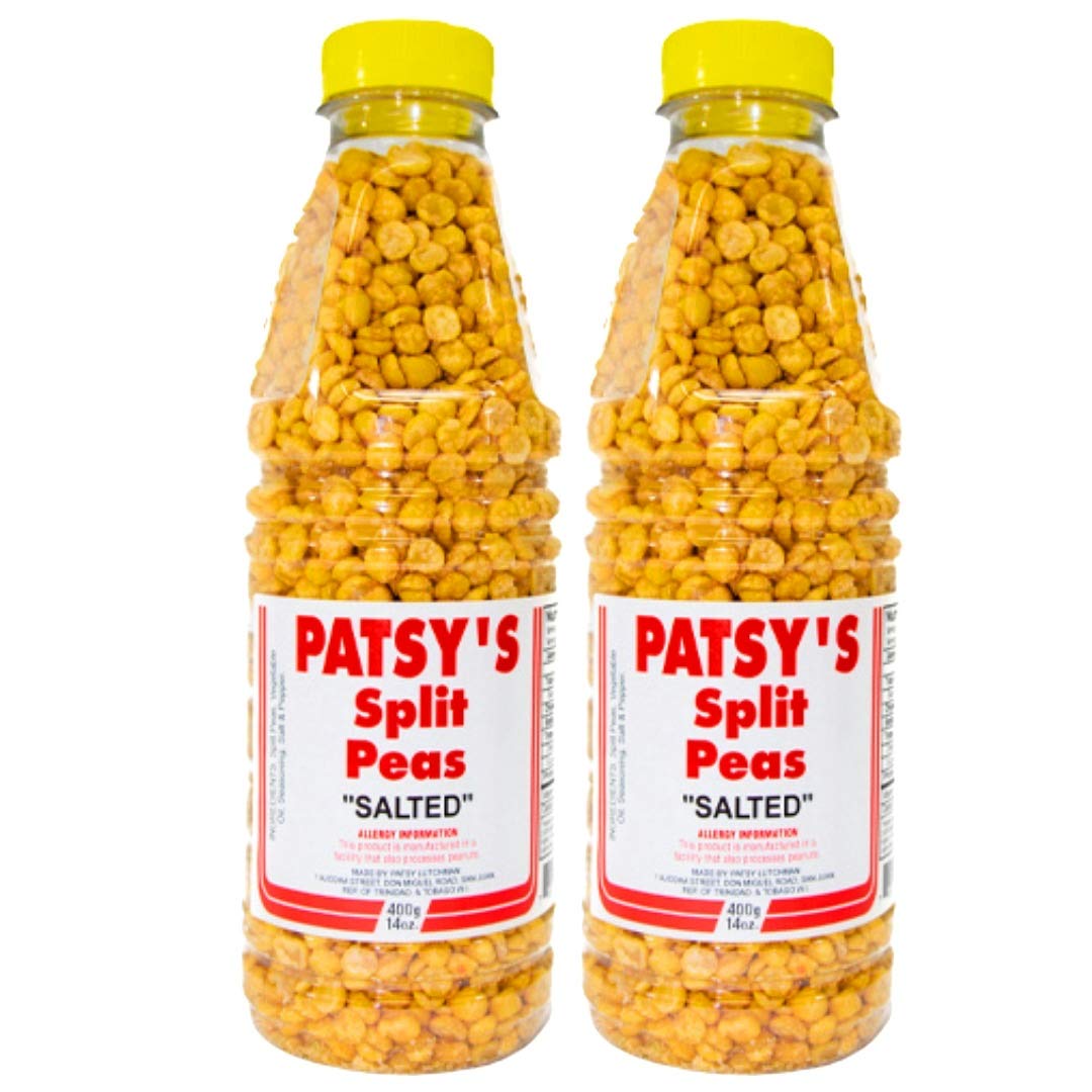 Patsy's Split Peas (Salted) - 14oz (Pack of 2) - Trinidad & Tobago Snacks