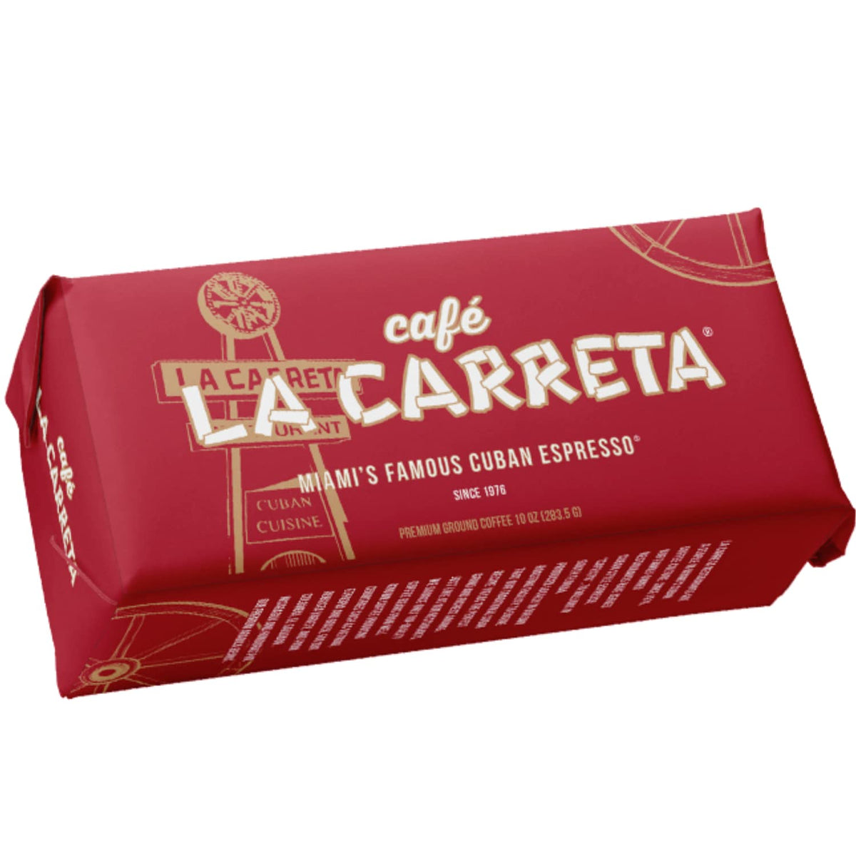 Café La Carreta Espresso Coffee 10 oz Brick