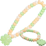 Fruidles St. Patrick's Shamrock Candy Bracelet & Necklace, 288-Pack