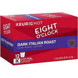 Eight O'Clock Dark Italian Roast Coffee, 12 Ct
