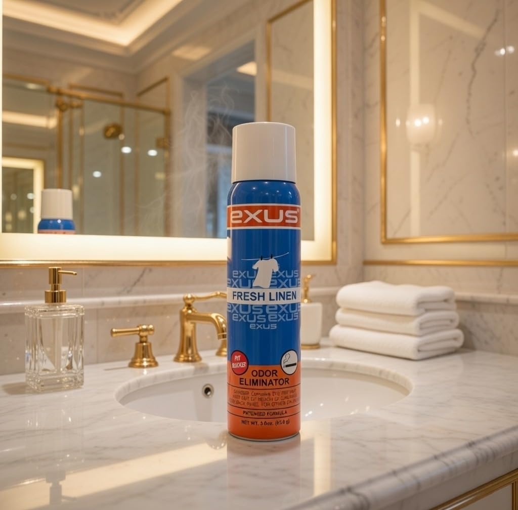 Exus Odor Eliminator & Air Freshener Spray 3.0 Oz. (Black Edition - 2 Pack)