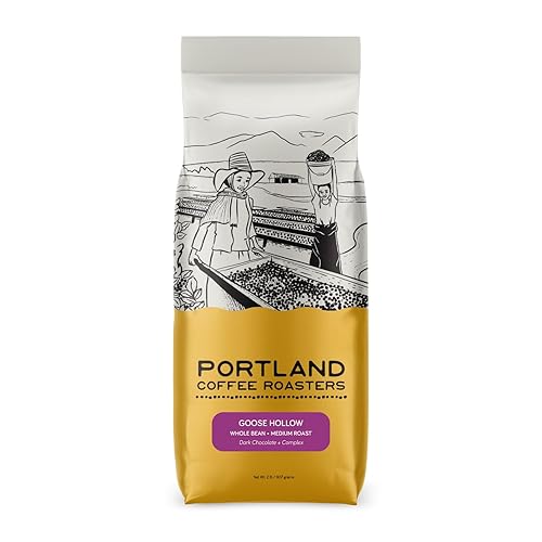 Portland Coffee Roasters, Goose Hollow, Whole Bean, Medium Roast, 32 oz